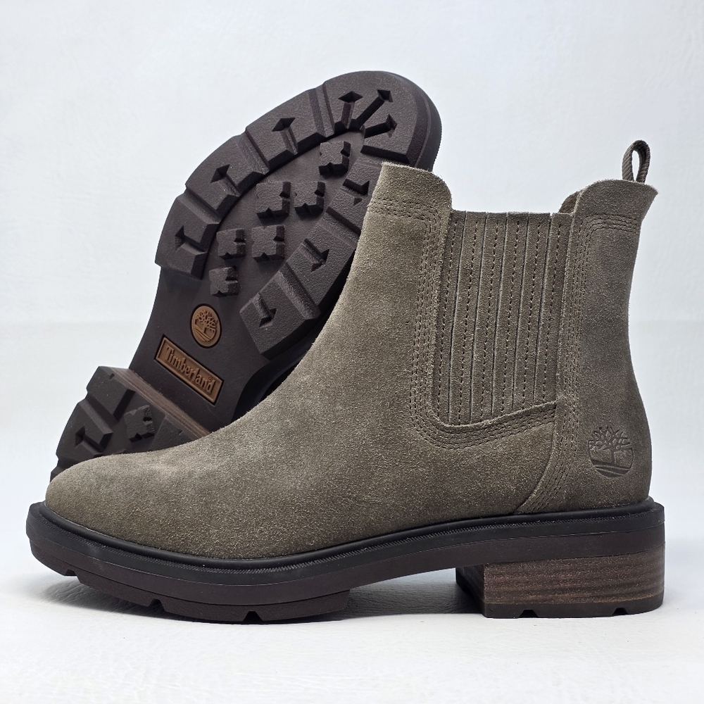 Timberland Women's Size 6 Pull-On Chelsea Boots Brimfield Medium Brwn Suede New